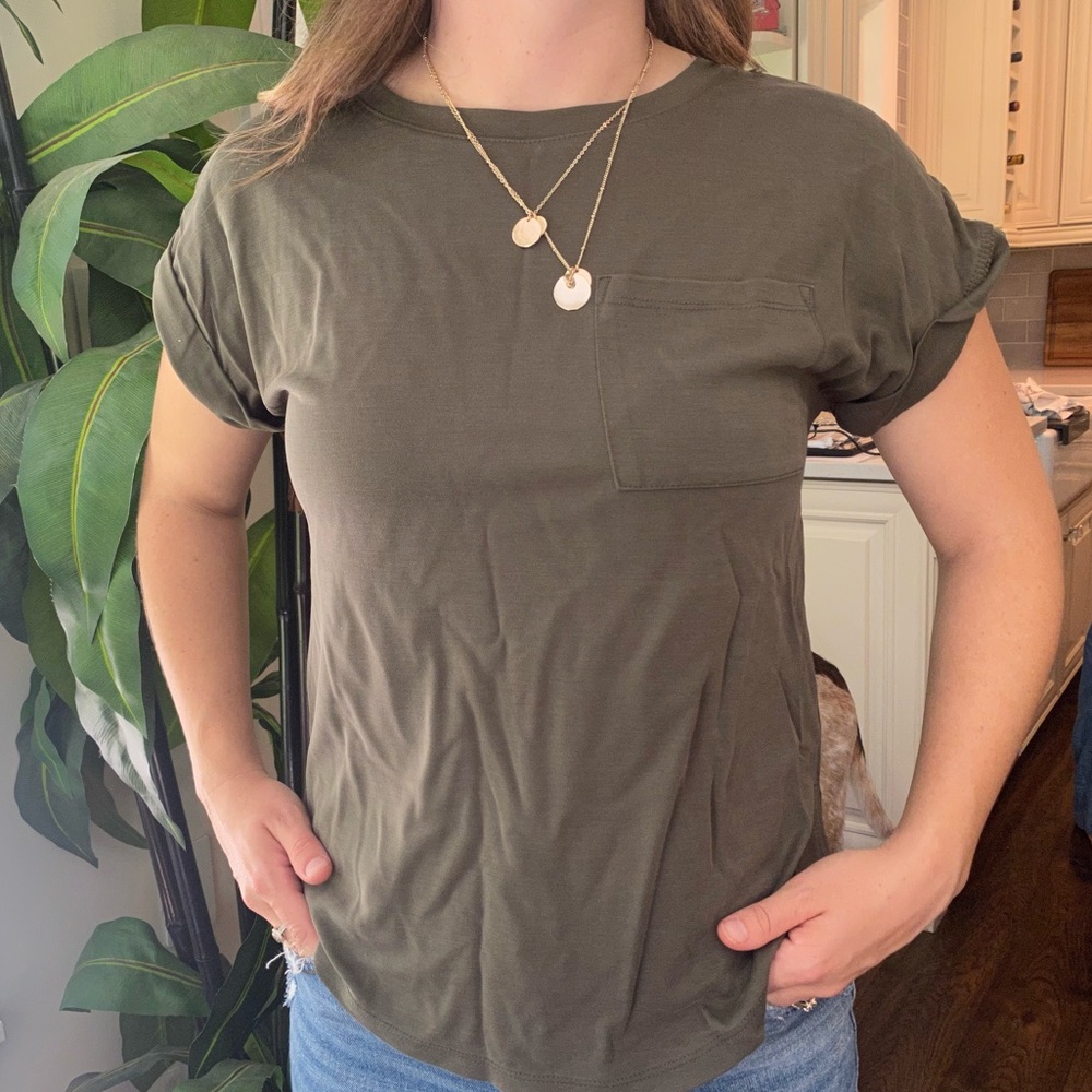 Green t-shirt